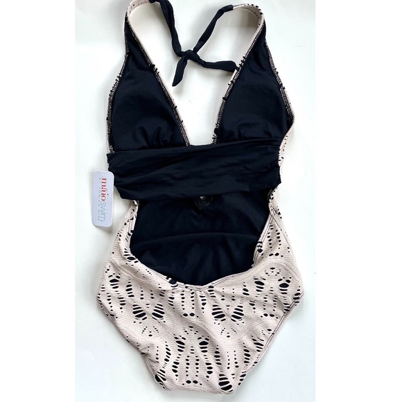Maio Swim by Monica Wise White Lace One Piece NWT - Picture 2 of 5